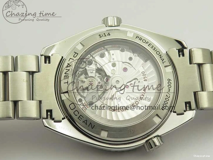 0204 Durable Planet Ocean Professional Ceramic Bezel 45.5mm 1:1 VSF Best Edition Orange Markers on SS Bracelet A8500 Super Clone 8052